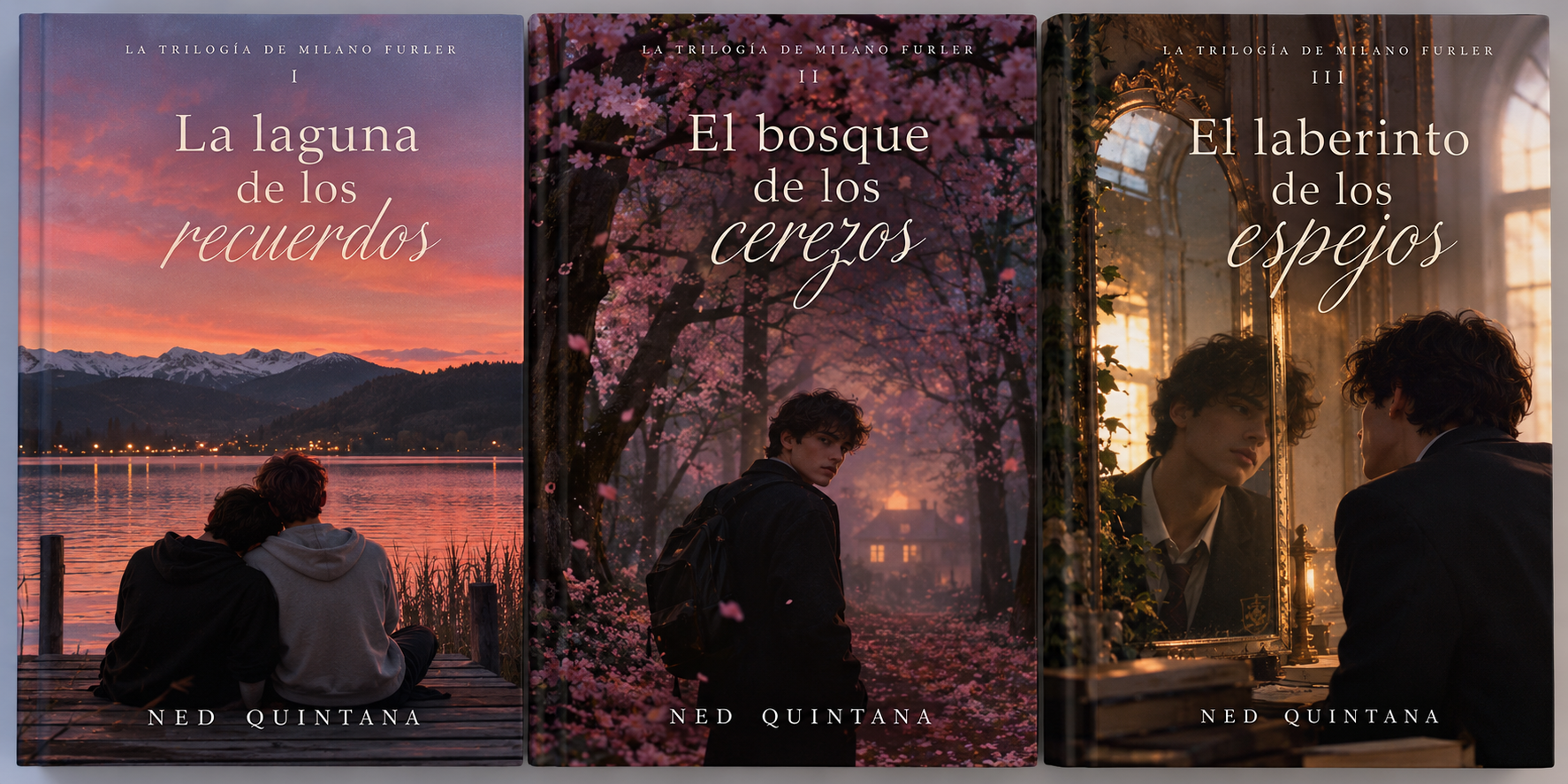 La trilogía de Milano Furler — La laguna de los recuerdos, El bosque de los cerezos y El laberinto de los espejos